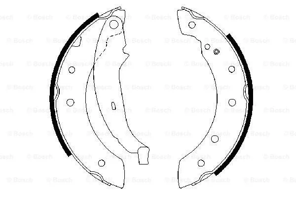 Brake Shoe Set (0 986 487 266)