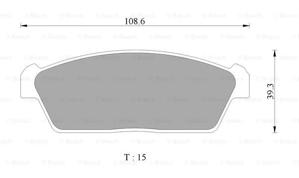 Brake Pad Set, disc brake (0 986 AB2 431)
