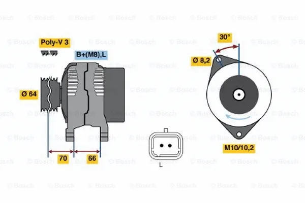 Alternator (0 986 042 131)