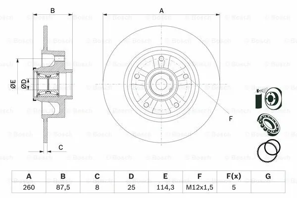 Brake Disc (0 986 479 E79)