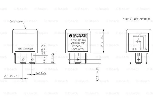 Relay, main current