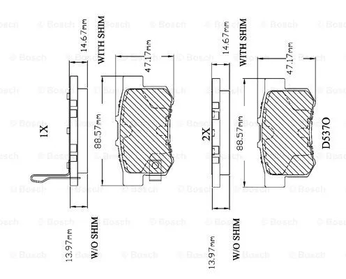 Brake Pad Set, disc brake (F 03B 150 018)