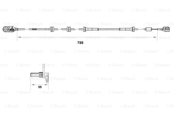 Sensor, wheel speed (0 265 007 465)