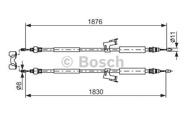 Cable Pull, parking brake (1 987 477 202)