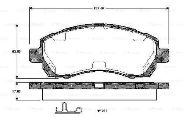 Brake Pad Set, disc brake (0 986 TB2 320)