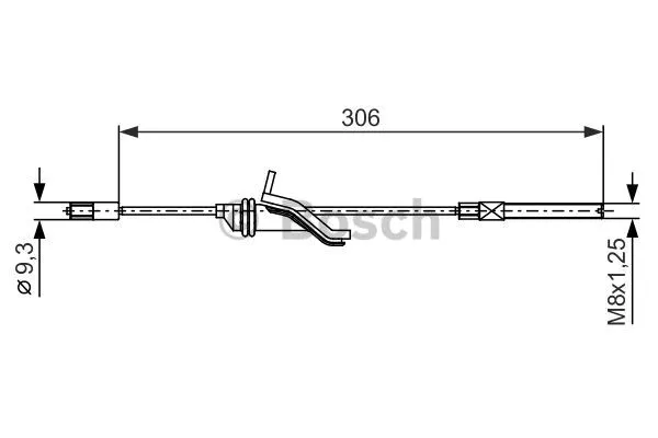 Cable Pull, parking brake (1 987 482 369)