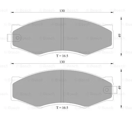 Brake Pad Set, disc brake (0 986 AB2 005)