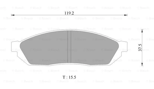 Brake Pad Set, disc brake (0 986 AB3 038)