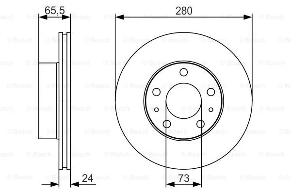 Brake Disc (0 986 479 R98)