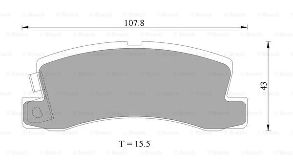 Brake Pad Set, disc brake (0 986 AB2 010)