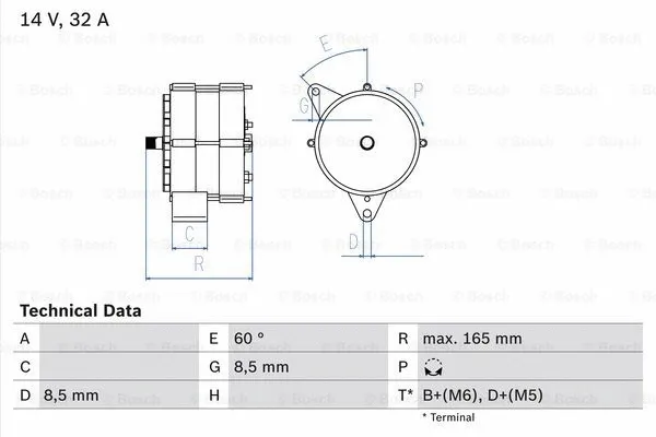 Alternator (0 986 030 130)