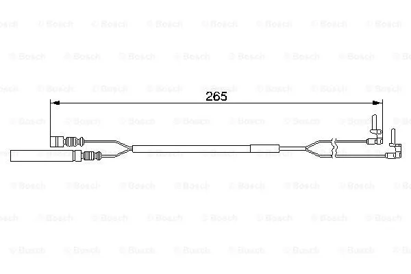 Warning Contact, brake pad wear (1 987 474 967)