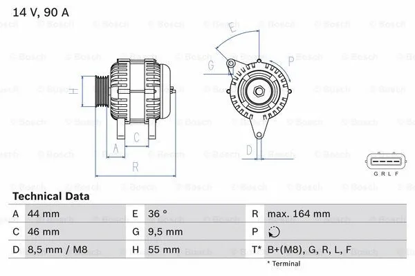 Alternator (0 986 082 750)
