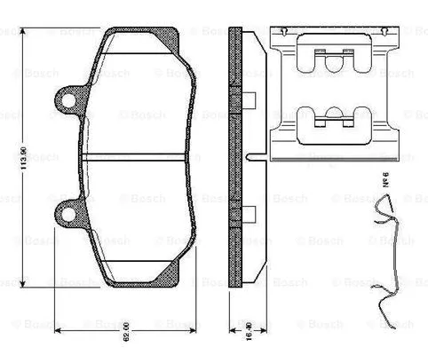 Brake Pad Set, disc brake (0 986 TB2 542)