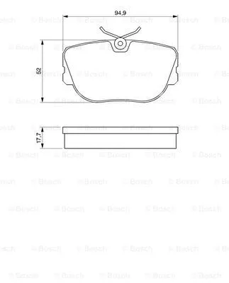 Brake Pad Set, disc brake (0 986 490 680)