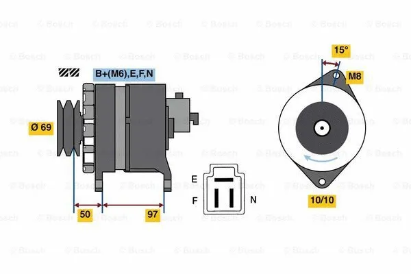 Alternator (0 986 036 311)