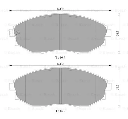 Brake Pad Set, disc brake (0 986 AB3 085)