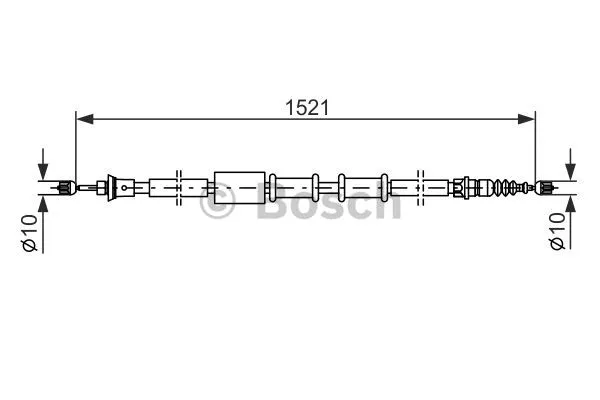 Cable Pull, parking brake (1 987 482 109)