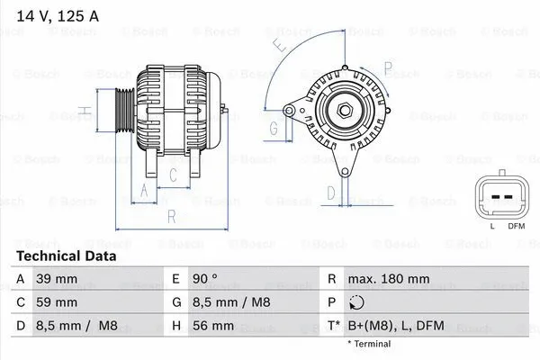 Alternator (0 986 084 060)