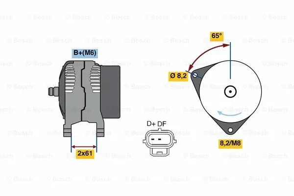 Alternator (0 986 049 750)