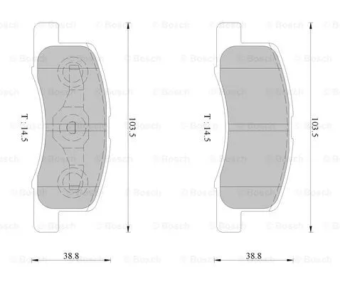 Brake Pad Set, disc brake (0 986 AB2 355)