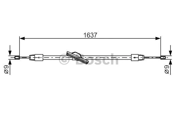 Cable Pull, parking brake (1 987 482 330)