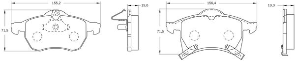 Brake Pad Set, disc brake (0 986 BB0 716)