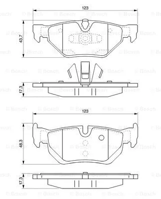 Brake Pad Set, disc brake (0 986 424 821)