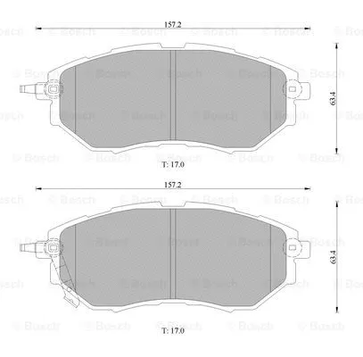 Brake Pad Set, disc brake (0 986 AB1 473)
