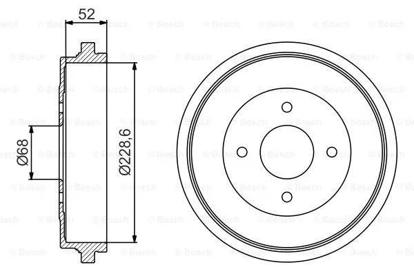 Brake Drum (0 986 477 158)