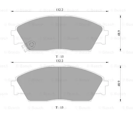 Brake Pad Set, disc brake (0 986 AB9 248)