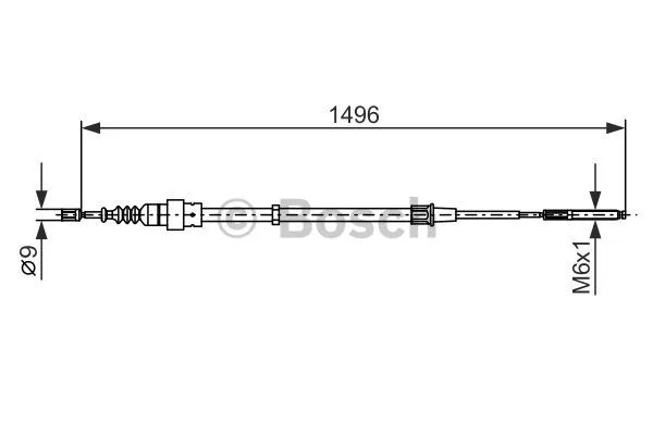 Cable Pull, parking brake (1 987 477 705)