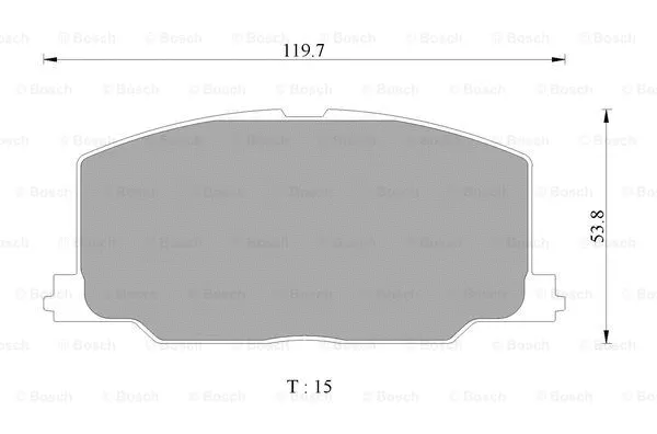 Brake Pad Set, disc brake (0 986 AB2 056)
