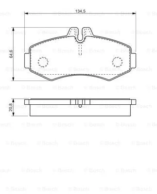 Brake Pad Set, disc brake (0 986 494 451)