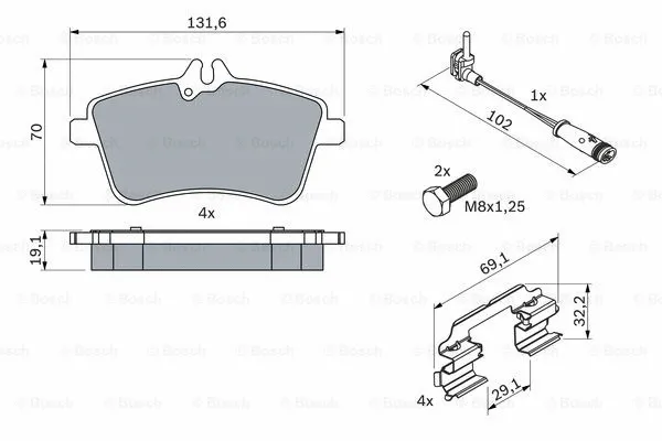 Brake Pad Set, disc brake
