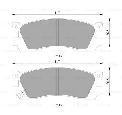 Brake Pad Set, disc brake (0 986 AB9 211)
