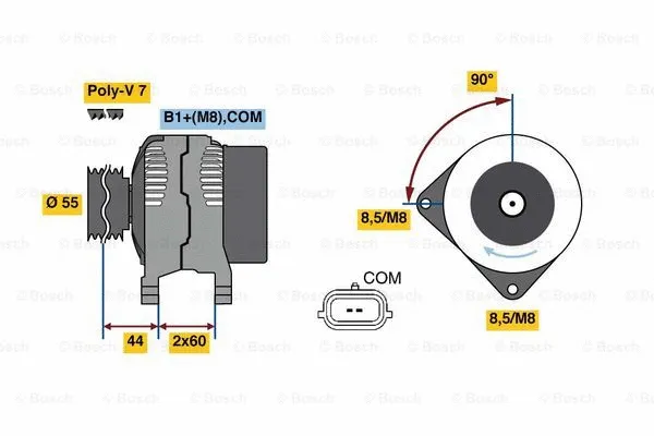 Alternator (0 986 081 080)