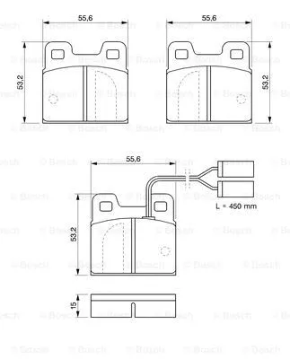 Brake Pad Set, disc brake (0 986 469 120)