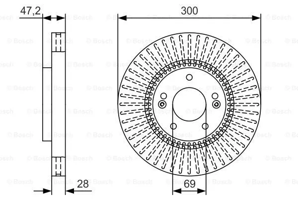 Brake Disc (0 986 479 U43)