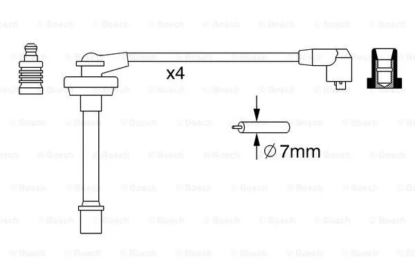 Ignition Cable Kit (0 986 357 278)