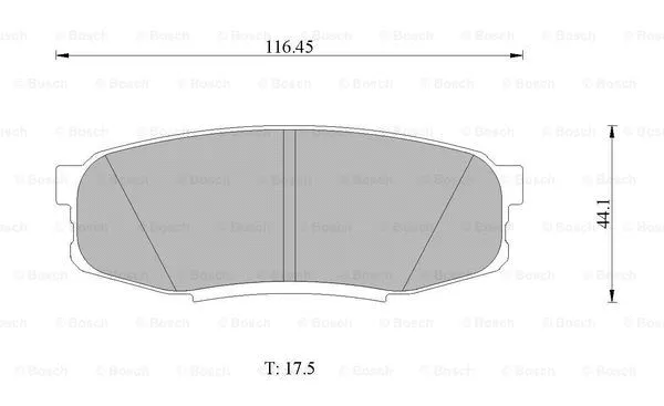 Brake Pad Set, disc brake (0 986 AB1 494)
