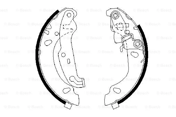 Brake Shoe Set (0 986 487 624)