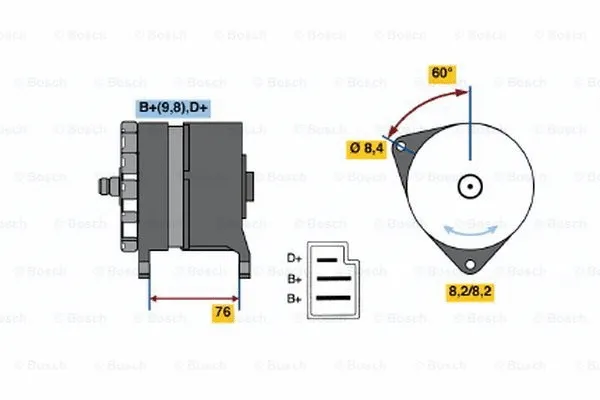 Alternator (0 986 044 581)