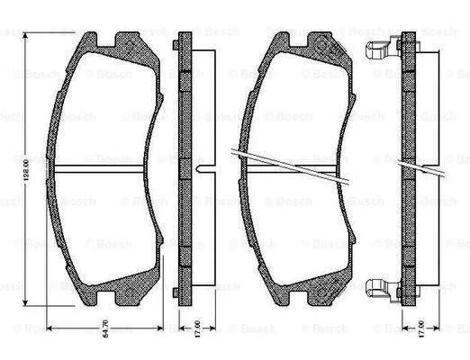 Brake Pad Set, disc brake (0 986 TB2 548)