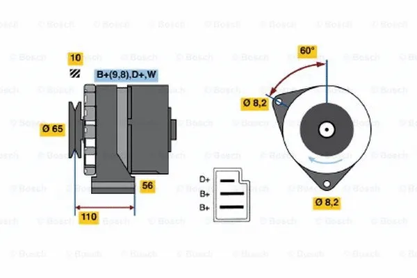 Alternator (0 986 031 480)