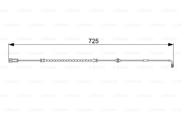 Warning Contact, brake pad wear (1 987 473 017)