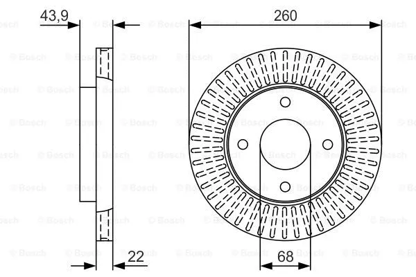 Brake Disc (0 986 479 U61)