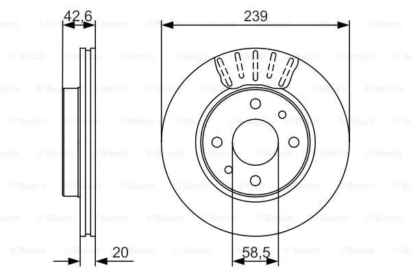 Brake Disc (0 986 479 082)