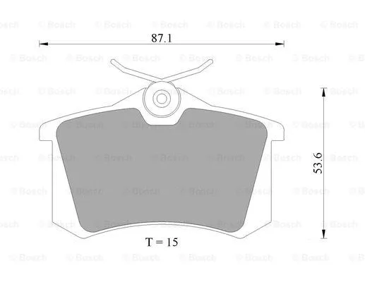 Brake Pad Set, disc brake (0 986 AB4 436)
