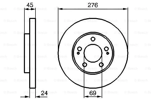 Brake Disc (0 986 479 035)